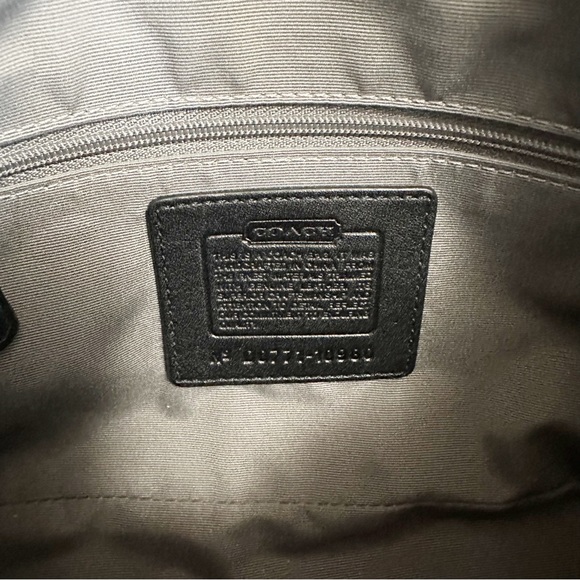 Coach Handbag Black Monogram - Picture 4 of 6
